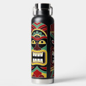 Aangepaste naam voor Cool Tiki Totems Waterfles (Voorkant)