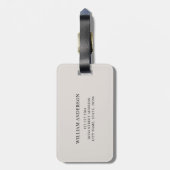 Aangepaste naam voor Cute Baby Giraffe Bagagelabel (Achterkant verticaal)