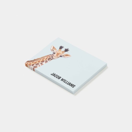 Aangepaste naam voor Cute Baby Giraffe Post-it® Notes (Schuin)