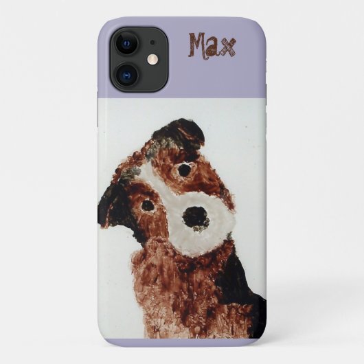 Aangepaste naam voor Cute Dog Terrier Case-Mate iPhone Case (Achterkant)