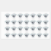 Aangepaste naam voor Cute Sloth Labels (Vel)