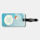 Aangepaste naam voor de Nautical Sailing Quote Boa Bagagelabel (Achterkant horizontaal)