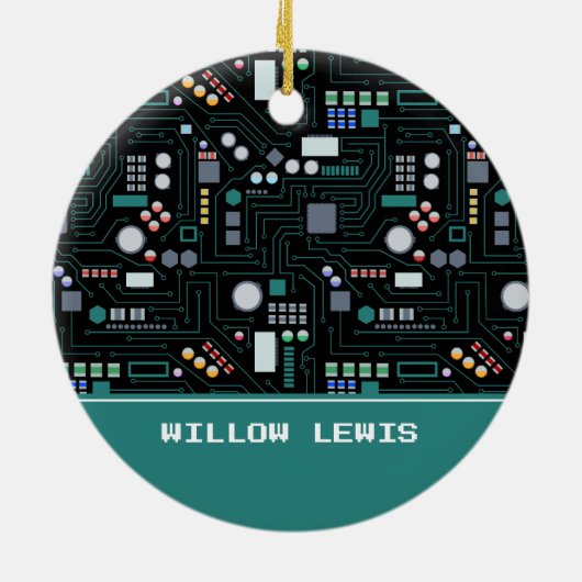 Aangepaste naam voor de printplaat van de computer keramisch ornament (Achterkant)