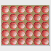 Aangepaste naam voor een beltegoed voor bezoekers cadeaupapier (Vlak)