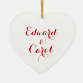 Aangepaste naam voor gepersonaliseerde keramische  keramisch ornament (Voorkant)