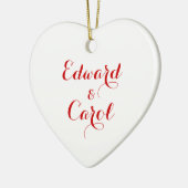 Aangepaste naam voor gepersonaliseerde keramische  keramisch ornament (Links)