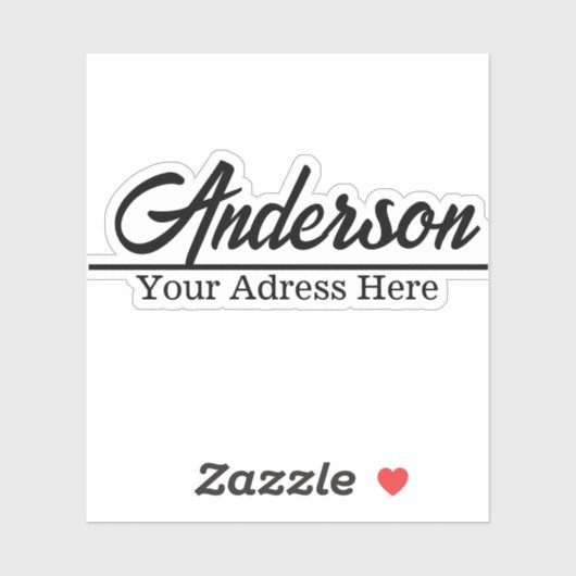 Aangepaste naam voor gepersonaliseerde mailbox Sti Sticker (Vel)