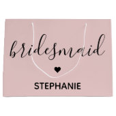 Aangepaste naam voor gepersonaliseerde minimalisti groot cadeauzakje (Voorkant)