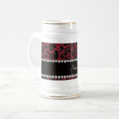 Aangepaste naam voor glitter leopard bierpul (Voorkant links)