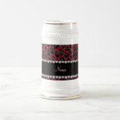 Aangepaste naam voor glitter leopard bierpul (Center)
