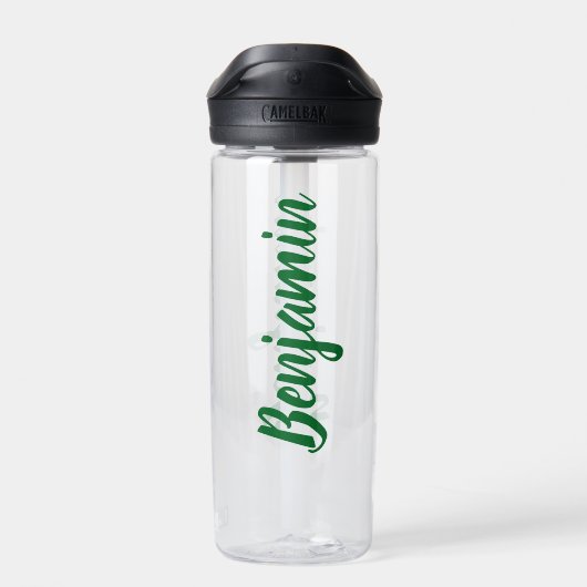 Aangepaste naam voor groen script waterfles (Achterkant)
