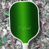 Aangepaste naam voor groene minimalistische modern pickleball paddle