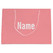 Aangepaste naam voor Happy valentijnsdag Grote Gi Groot Cadeauzakje (Voorkant)