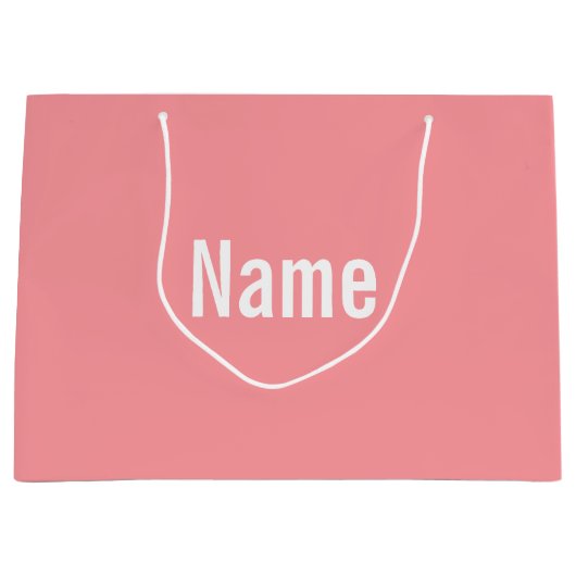 Aangepaste naam voor Happy valentijnsdag Grote Gi Groot Cadeauzakje (Voorkant)