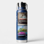 Aangepaste naam voor Havana CUBA Cars Waterfles (Achterkant)