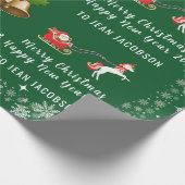 Aangepaste naam voor het gebruik van de Ster Santa Cadeaupapier (Hoek)