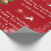 Aangepaste naam voor het gebruik van de Ster Santa Cadeaupapier (Hoek)