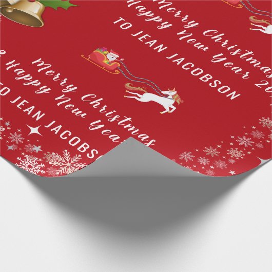 Aangepaste naam voor het gebruik van de Ster Santa Cadeaupapier (Hoek)