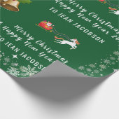 Aangepaste naam voor het gebruik van de Ster Santa Cadeaupapier (Hoek)