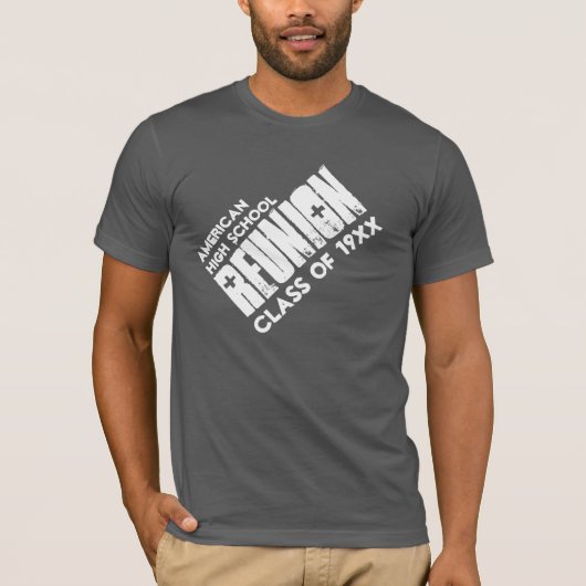 Aangepaste naam voor High School Class Reunion elk T-shirt (Voorkant)