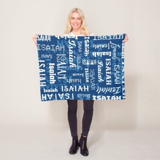 Aangepaste naam voor Isaiah Fleece Deken (In situ)