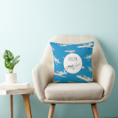 Aangepaste naam voor Jet Airplane Patroon Kussen (Stoel)