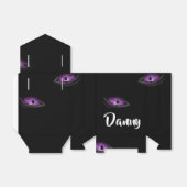 Aangepaste naam voor kattenogen bedankdoosjes (Uitgevouwen)