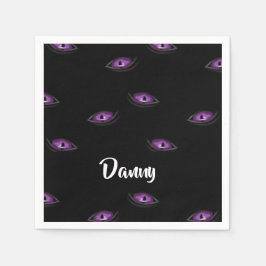 Aangepaste naam voor kattenogen servet