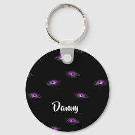 Aangepaste naam voor kattenogen sleutelhanger