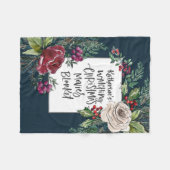 Aangepaste naam voor kerstfilms bekijken  fleece deken (Voorkant (Horizontaal))