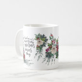 Aangepaste naam voor kerstfilms bekijken koffiemok (Voorkant links)