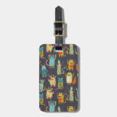 Aangepaste naam voor kleine monsters bagagelabel (Voorkant verticaal)