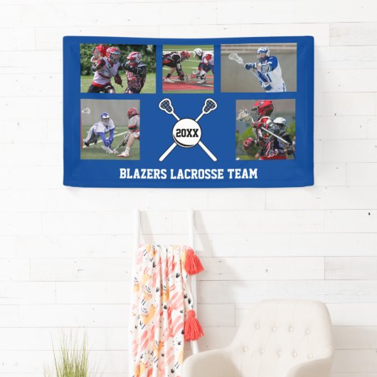 Aangepaste naam voor Lacrosse Photo Collage Team P Spandoek (Insitu)