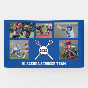 Aangepaste naam voor Lacrosse Photo Collage Team P Spandoek