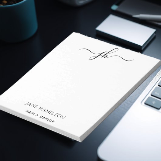 Aangepaste naam voor Logo-monogram Notitieblok