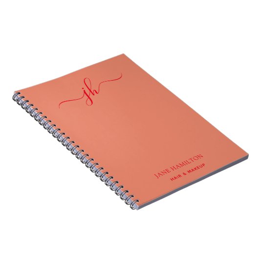 Aangepaste naam voor Logo-monogram Notitieboek (Rechterzijde)