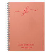 Aangepaste naam voor Logo-monogram Notitieboek (Voorkant)