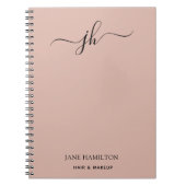 Aangepaste naam voor Logo-monogram Notitieboek (Voorkant)