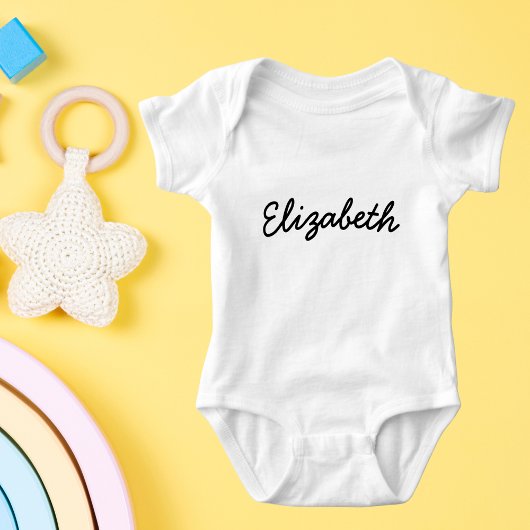 Aangepaste naam voor minimaal script romper