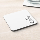 Aangepaste naam voor modern script bier onderzetter (Linkerzijde)