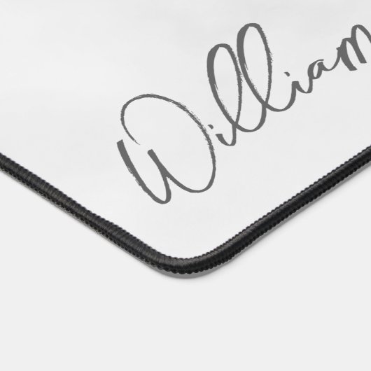 Aangepaste naam voor modern script bureaumat (Hoek)