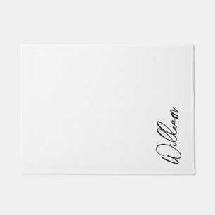 Aangepaste naam voor modern script deurmat