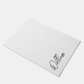 Aangepaste naam voor modern script deurmat (Schuin)