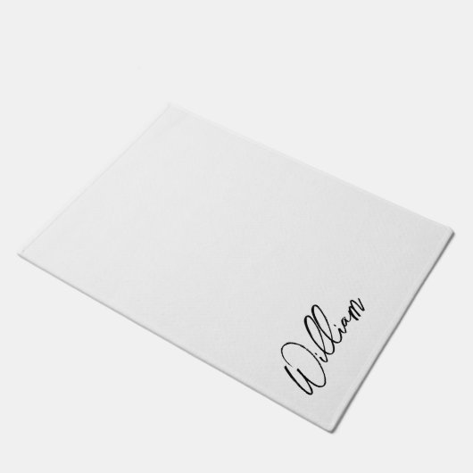 Aangepaste naam voor modern script deurmat (Schuin)