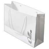 Aangepaste naam voor modern script groot cadeauzakje (Voorkant Gekanteld)