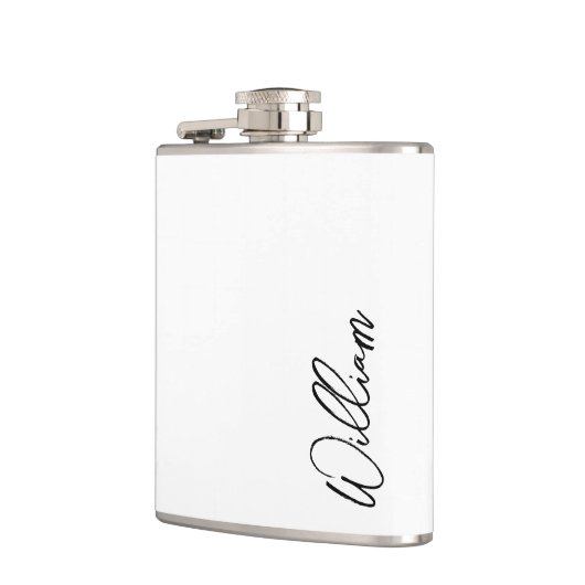 Aangepaste naam voor modern script heupfles (Links)