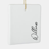 Aangepaste naam voor modern script keramisch ornament (Rechts)