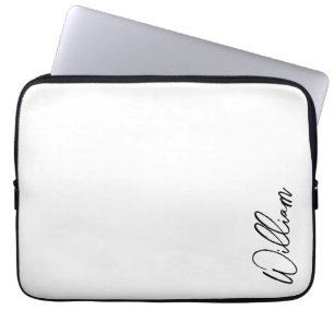 Aangepaste naam voor modern script laptop sleeve