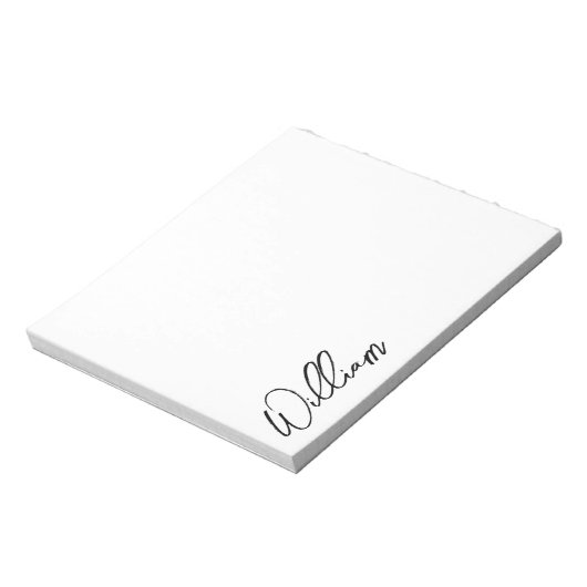 Aangepaste naam voor modern script notitieblok (Linkerzijde)