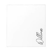 Aangepaste naam voor modern script notitieblok (Voorkant)